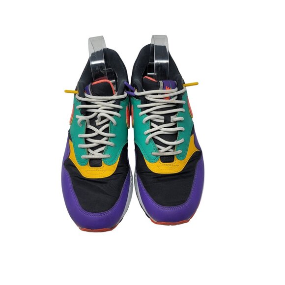 Y2K Nike Air Max 1 SE Windbreaker Sneakers Sz 9.5 Multi-Color Streetwear Kidcore - Picture 2 of 14